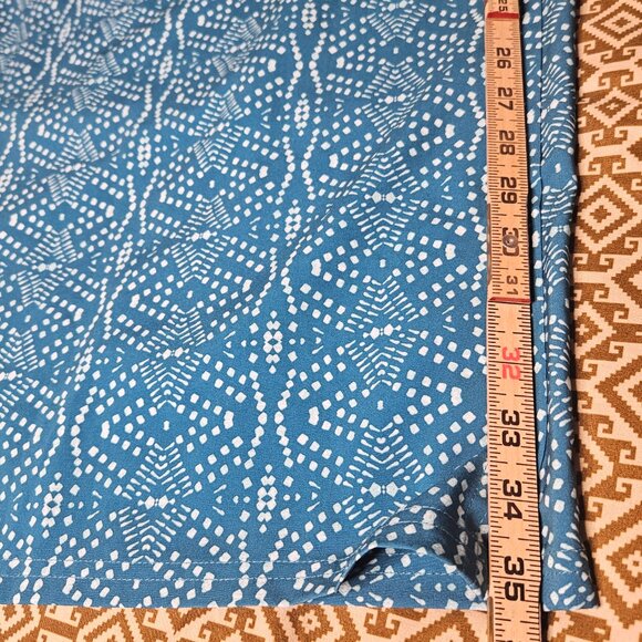 Ripskirt Hawaii Wrap Skirt Length 4 Playa Ocean Blue Teal Large Beachy Cover up - Picture 9 of 11